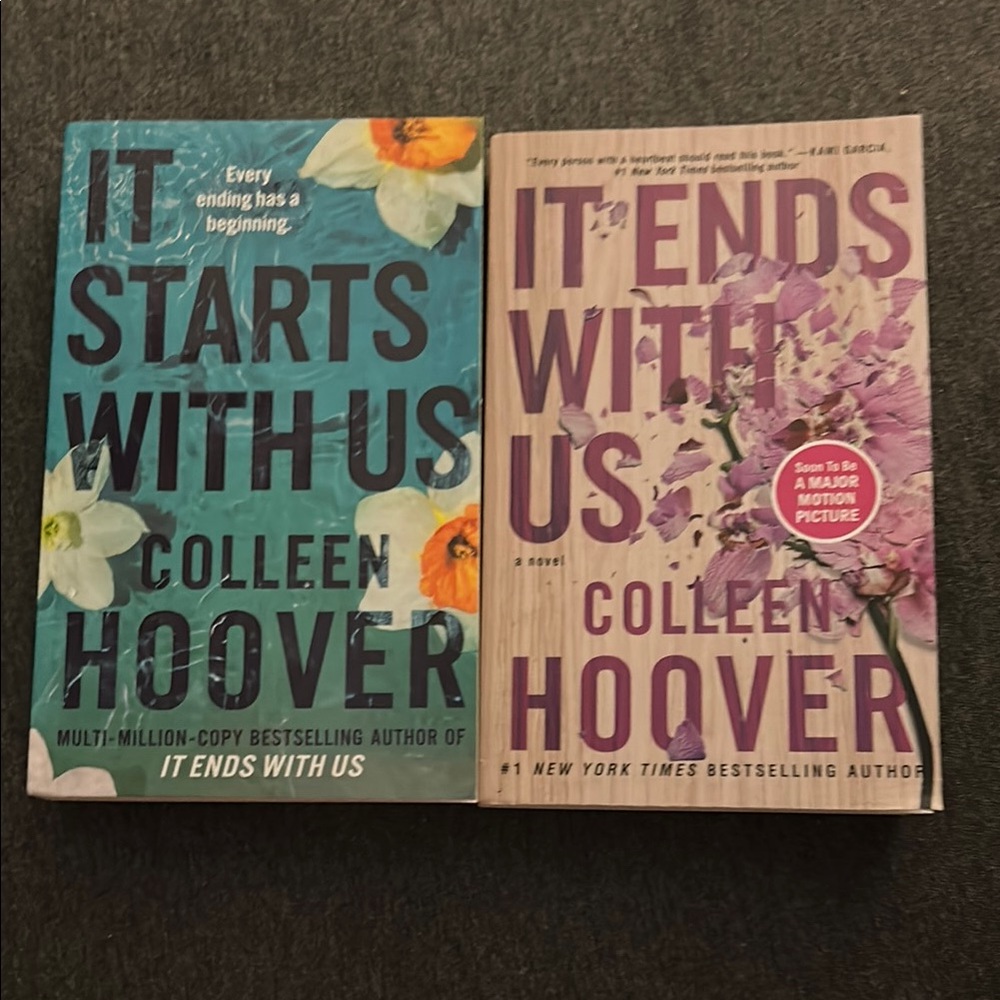 Colleen Hoover. It ends with us complete two Book Set - soft cover
